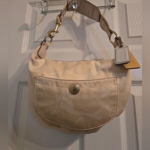 Authentic Vintage Y2K Coach Signature Hampton Shoulder Bag W/2 Hangtags